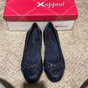 Navy blue flats